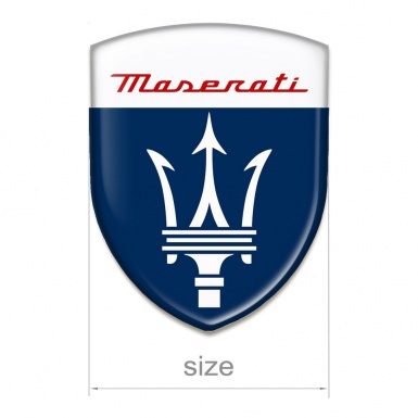 Maserati Self Adhesive Emblem Logo Classic Design 