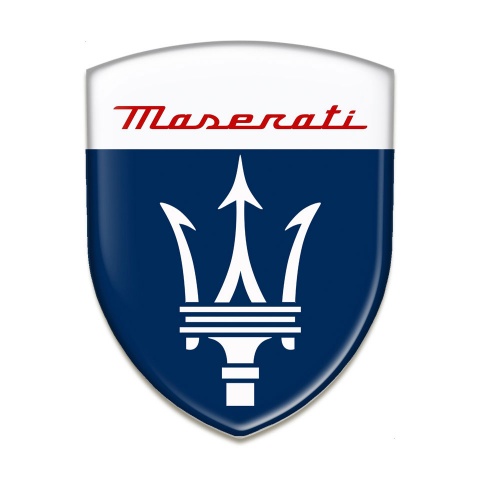 Maserati Self Adhesive Emblem Logo Classic Design 