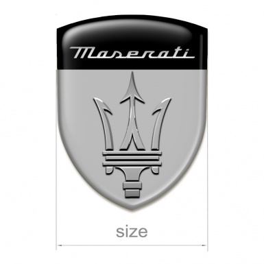 Maserati Tuning Emblem High End Grey Black design 