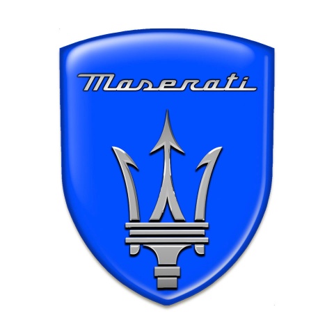 Maserati Silicone Shield Racing Edition Blue Background Grey Logo Edition 