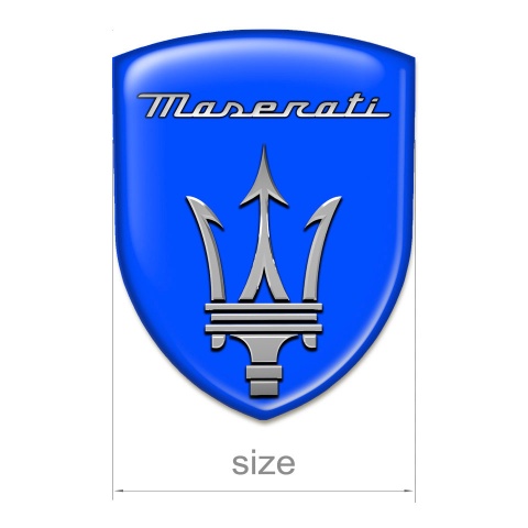 Maserati Silicone Shield Racing Edition Blue Background Grey Logo Edition 