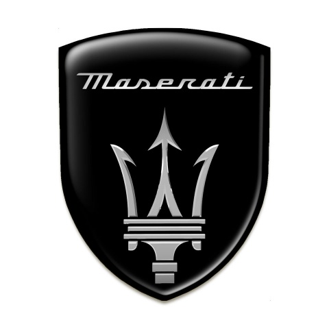 Maserati Logo Emblem High Quality Black Edition 
