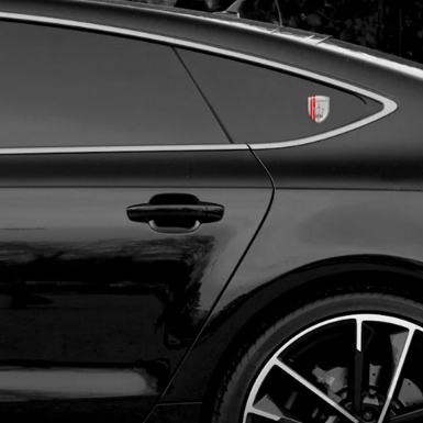 Maserati Resin Sticker Grey with Red Lines Edition 