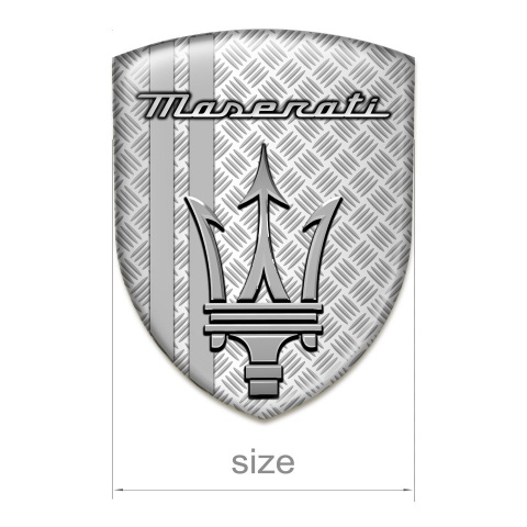 Maserati Resin Sticker Mesh Design Grey Lines Variante 