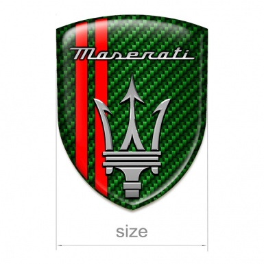 Maserati Silicone Shield Green Carbon Red Lines Version 