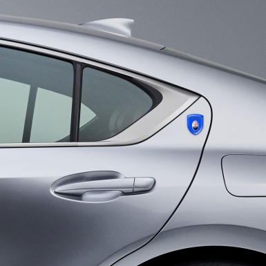 Maserati Silicone Emblem Blue type Round Logo 