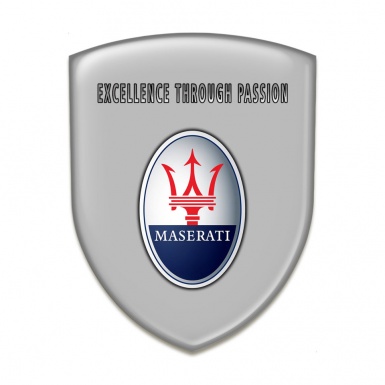 Maserati Emblem Interior High End Grey Type with Round logo 
