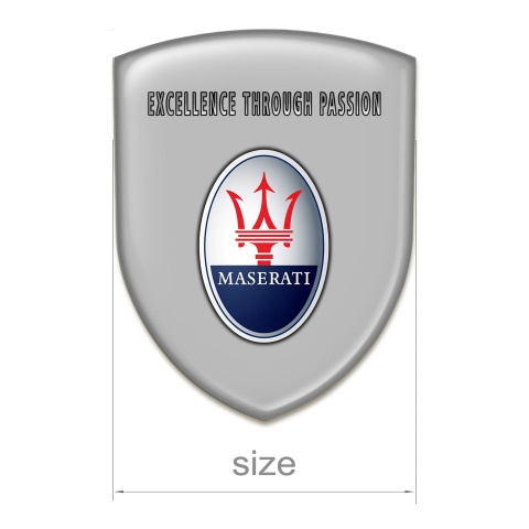 Maserati Emblem Interior High End Grey Type with Round logo 