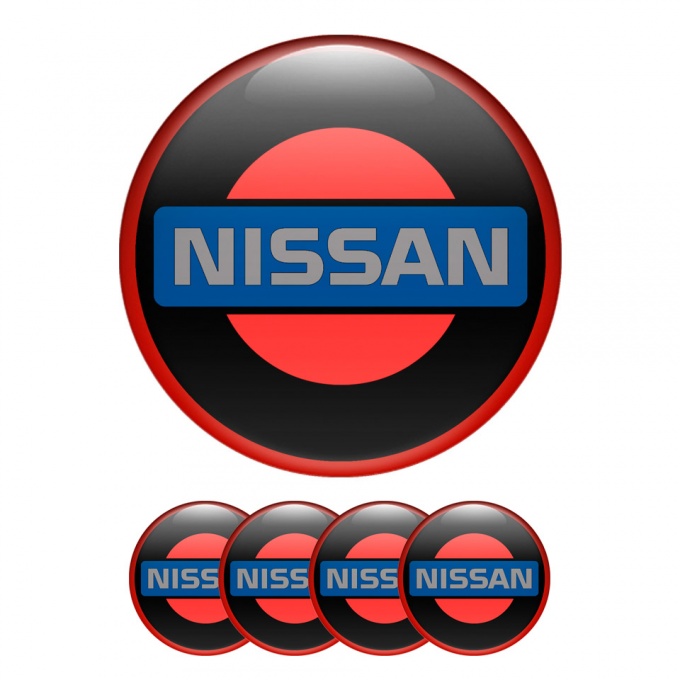 Nissan Wheel Silicone Stickers Center Cap Old Style