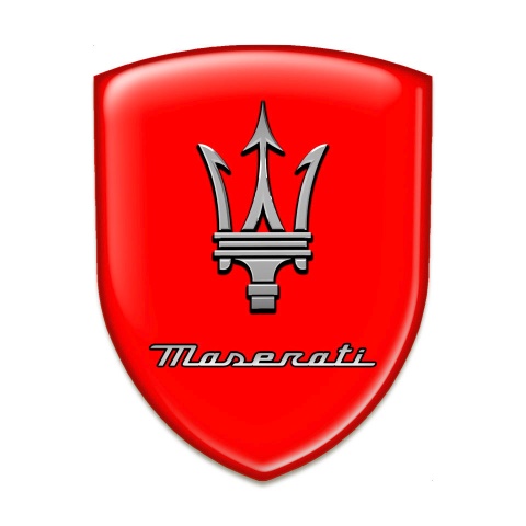 Maserati Resin Sticker High Quality Red Edidion 