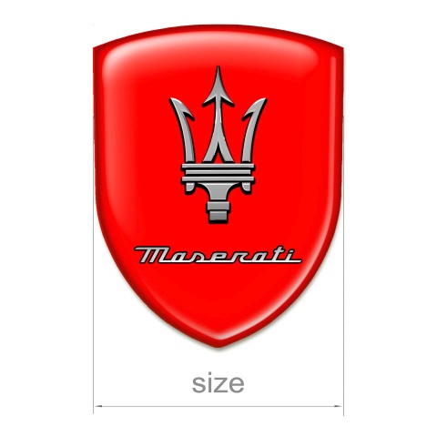 Maserati Resin Sticker High Quality Red Edidion 