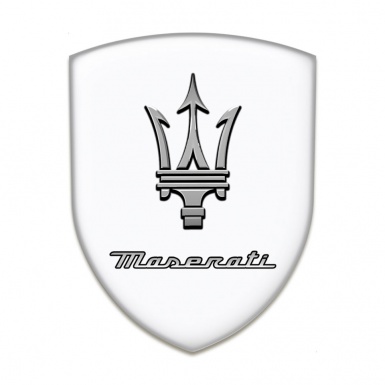 Maserati Emblem Exterior Stylish white Edition 