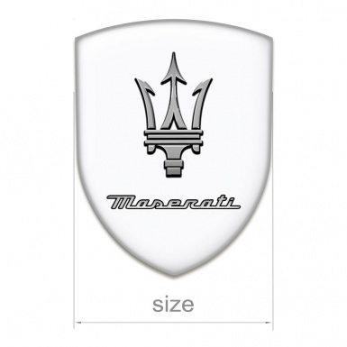 Maserati Emblem Exterior Stylish white Edition 