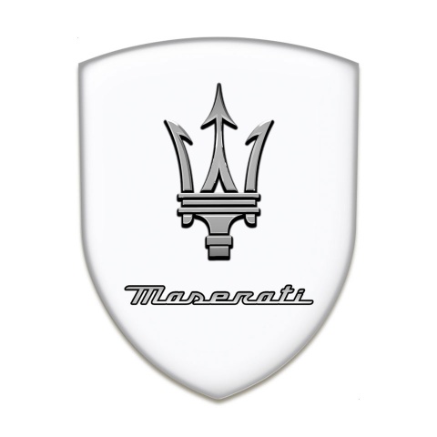 Maserati Emblem Exterior Stylish white Edition 