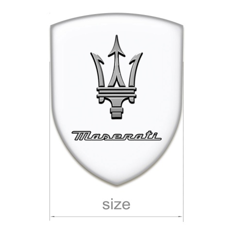 Maserati Emblem Exterior Stylish white Edition 