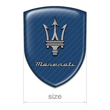Maserati Emblem Interior Navy Blue Carbon edition 