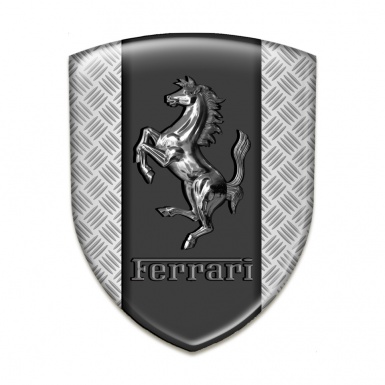 Ferrari Tuning Emblem Mesh Effect Base Metal logo Style 