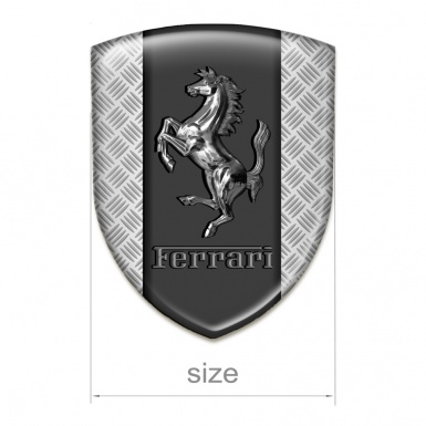 Ferrari Tuning Emblem Mesh Effect Base Metal logo Style 