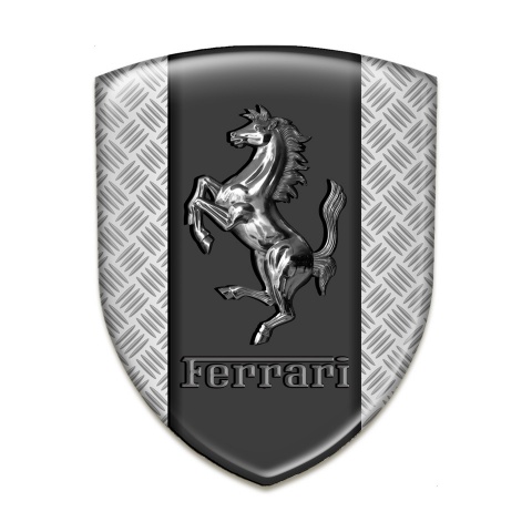 Ferrari Tuning Emblem Mesh Effect Base Metal logo Style 
