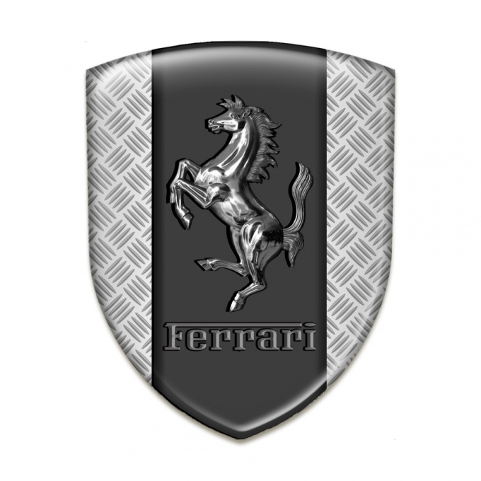 Ferrari Tuning Emblem Mesh Effect Base Metal logo Style 
