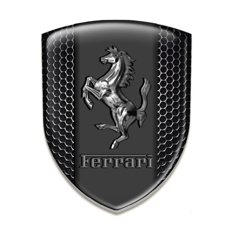Ferrari Silicone Shield Perforated Steel Base Chromed Logo Edition 