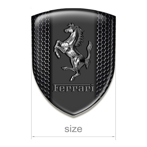 Ferrari Silicone Shield Perforated Steel Base Chromed Logo Edition 