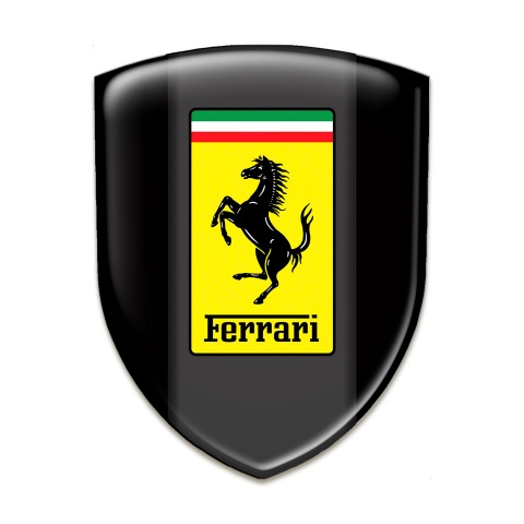 Ferrari Silicone Shield Black Design Classic Logo 
