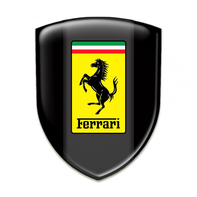 Ferrari Silicone Shield Black Design Classic Logo 