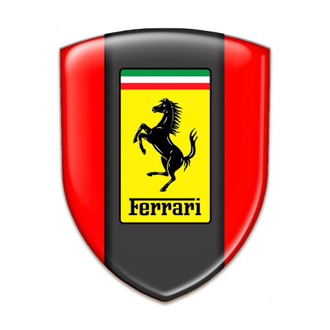 Ferrari Emblem Badge Logo Premium Quality Red Design 