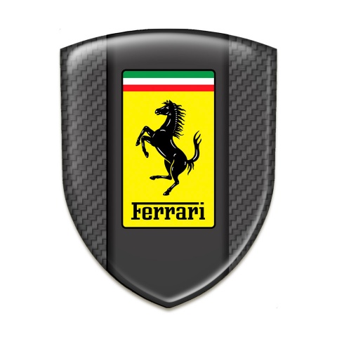 Ferrari Silicone Emblem Stylish Carbon Design 