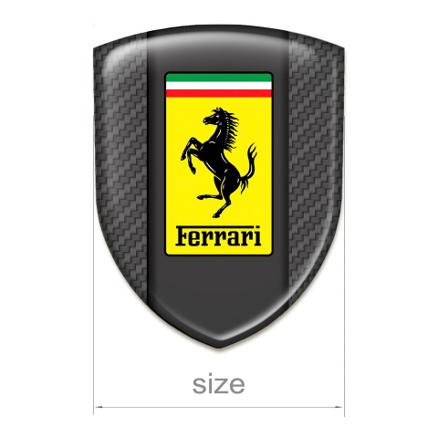 Ferrari Silicone Emblem Stylish Carbon Design 