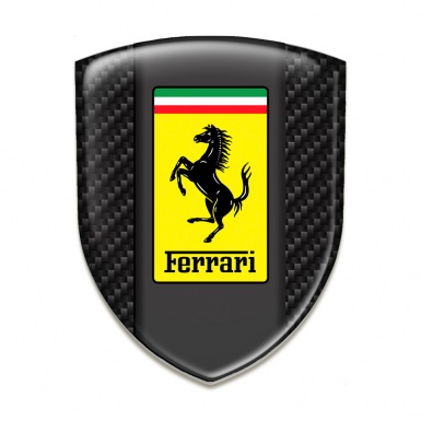Ferrari Tuning Emblem Dark Carbon Style 