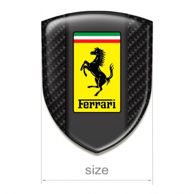 Ferrari Tuning Emblem Dark Carbon Style 