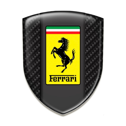 Ferrari Tuning Emblem Dark Carbon Style 