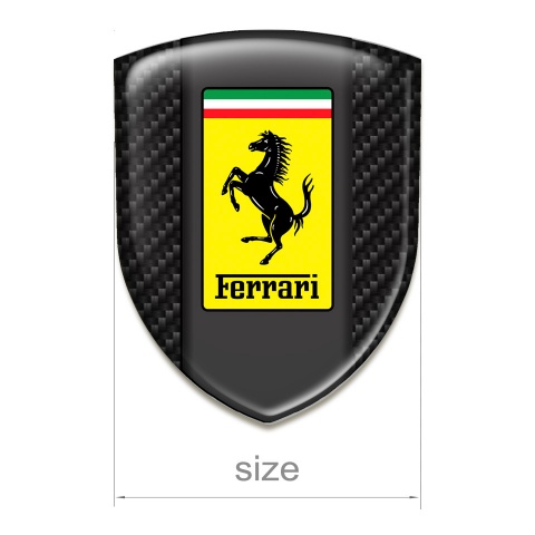 Ferrari Tuning Emblem Dark Carbon Style 