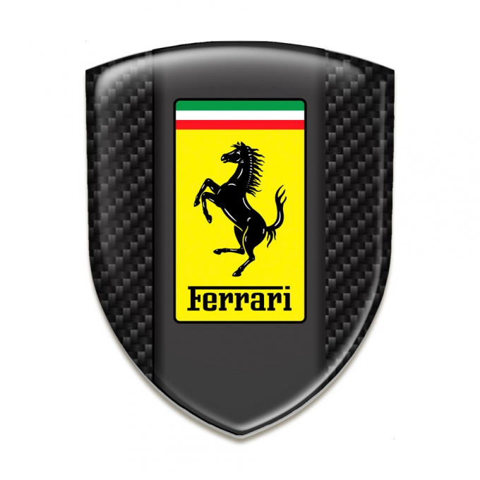 Ferrari Tuning Emblem Dark Carbon Style 