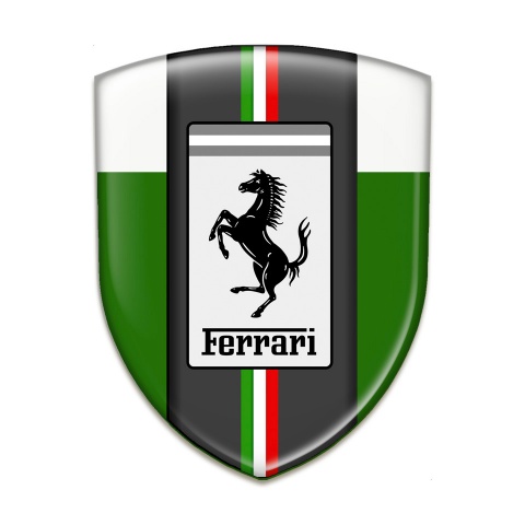 Ferrari Car Accessories Badge Green white Base Style 