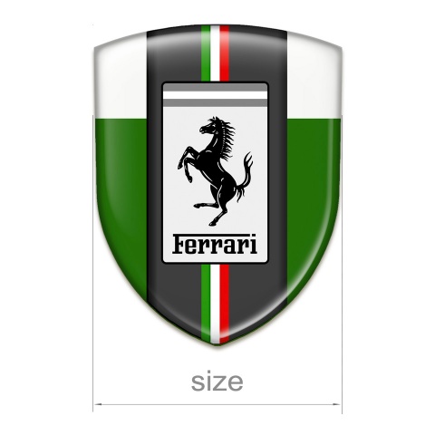 Ferrari Car Accessories Badge Green white Base Style 