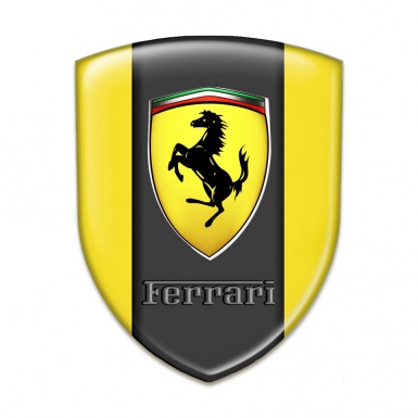 Ferrari Car Interior Badge Racing Edition Yellow Version 