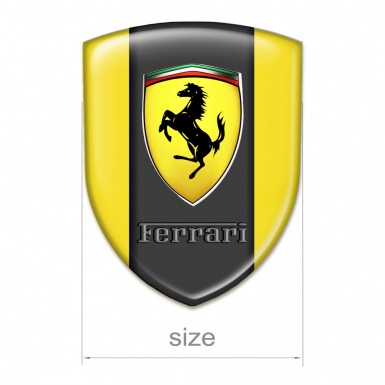 Ferrari Car Interior Badge Racing Edition Yellow Version 