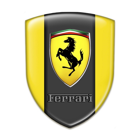 Ferrari Car Interior Badge Racing Edition Yellow Version 