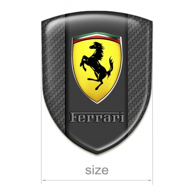 Ferrari Silicone Badge High Quality Carbon Version 
