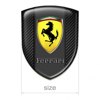 Ferrari Auto Emblem Racing Edition dark carbon Version 
