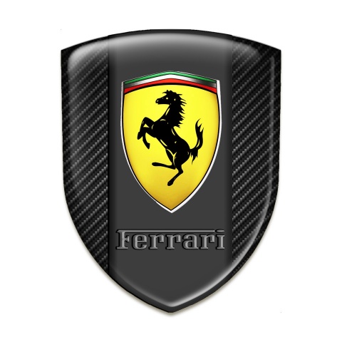 Ferrari Auto Emblem Racing Edition dark carbon Version 