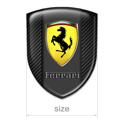 Ferrari Auto Emblem Racing Edition dark carbon Version 