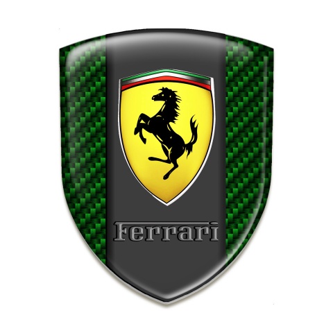 Ferrari Resin Sticker Green Carbon Version 