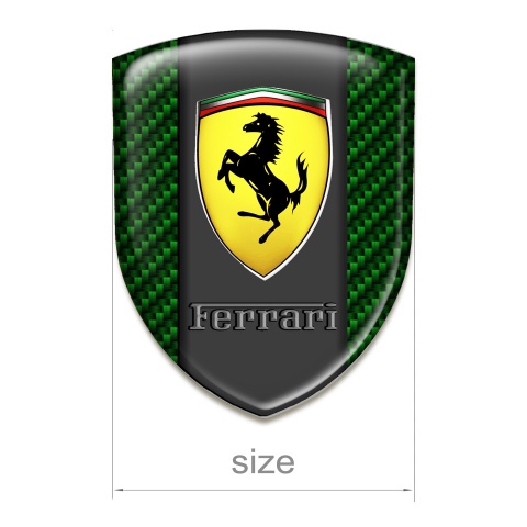 Ferrari Resin Sticker Green Carbon Version 
