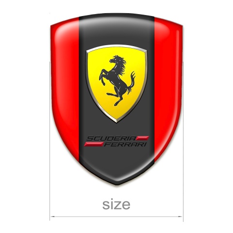 Ferrari Silicone Badge Red print Scuderia edition 