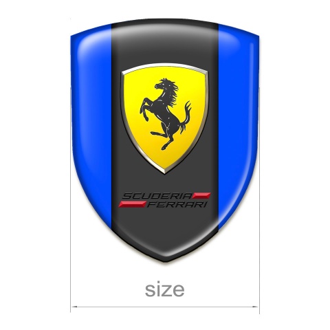Ferrari Silicone Shield Blue Print Scuderia Style 