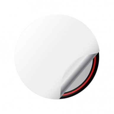 Ford Wheel Emblems Center Cap Grey Red Ring